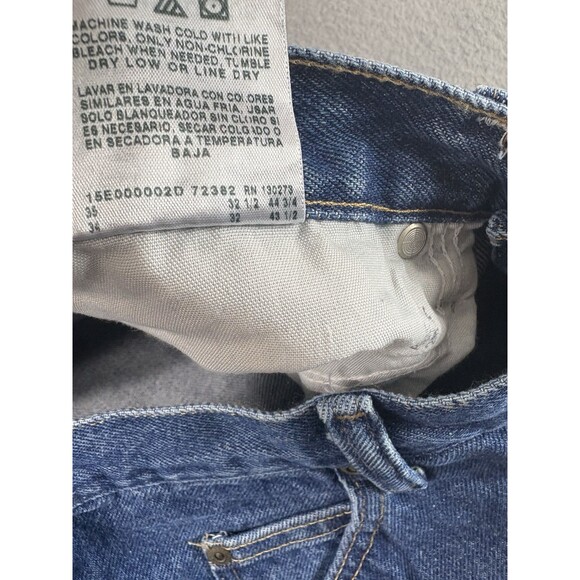 Wrangler Mens Jeans 33x32 Blue Dark Wash Five Star U Shape Regular Fit 96501DS - Picture 11 of 12